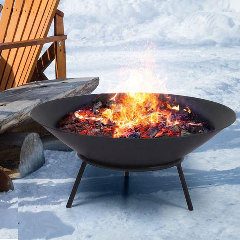 outdoor living 2IN1 Steel Fire Pit Bowl Firepit