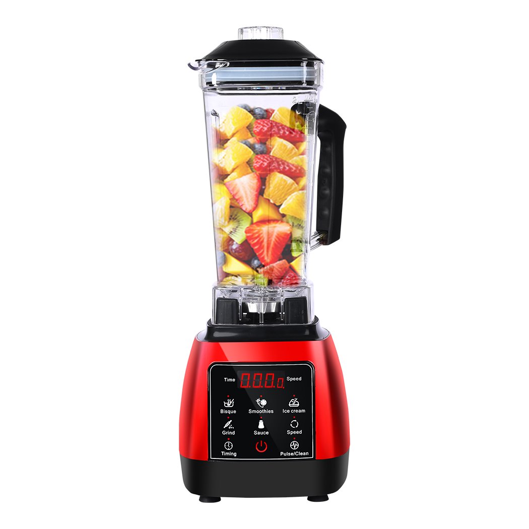 home appliances 2L Commercial Blender Mixer Food Processor - Red