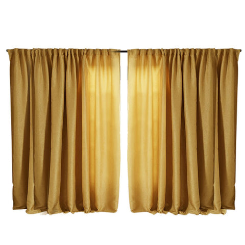 Living Room 2X Blockout Premium quality Curtains Mustard 240CM x 230CM