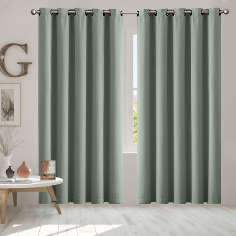 living room 3 Layers Eyelet Blockout Curtains 180x230cm Grey