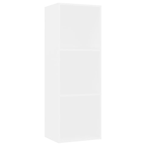 3-Tier Book Cabinet White -Chipboard