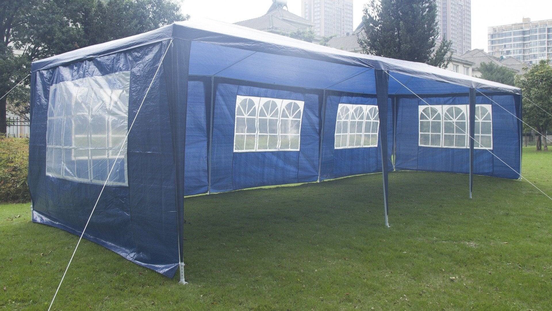 Shading 3x9m Wedding Outdoor Gazebo Marquee Tent Canopy Blue