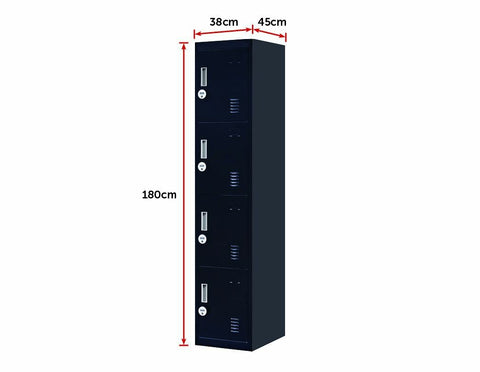Four-Section Vertical Wardrobe Efficient Storage Solution