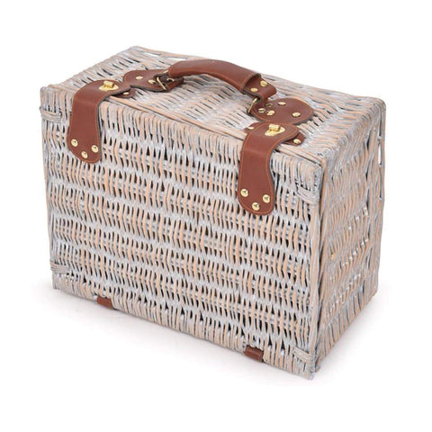 4 Person Picnic Basket Set With Blanket
