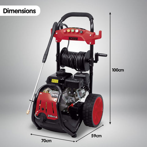 4 Stroke High Pressure Washer Cleaner Petrol Key Start Refurbished