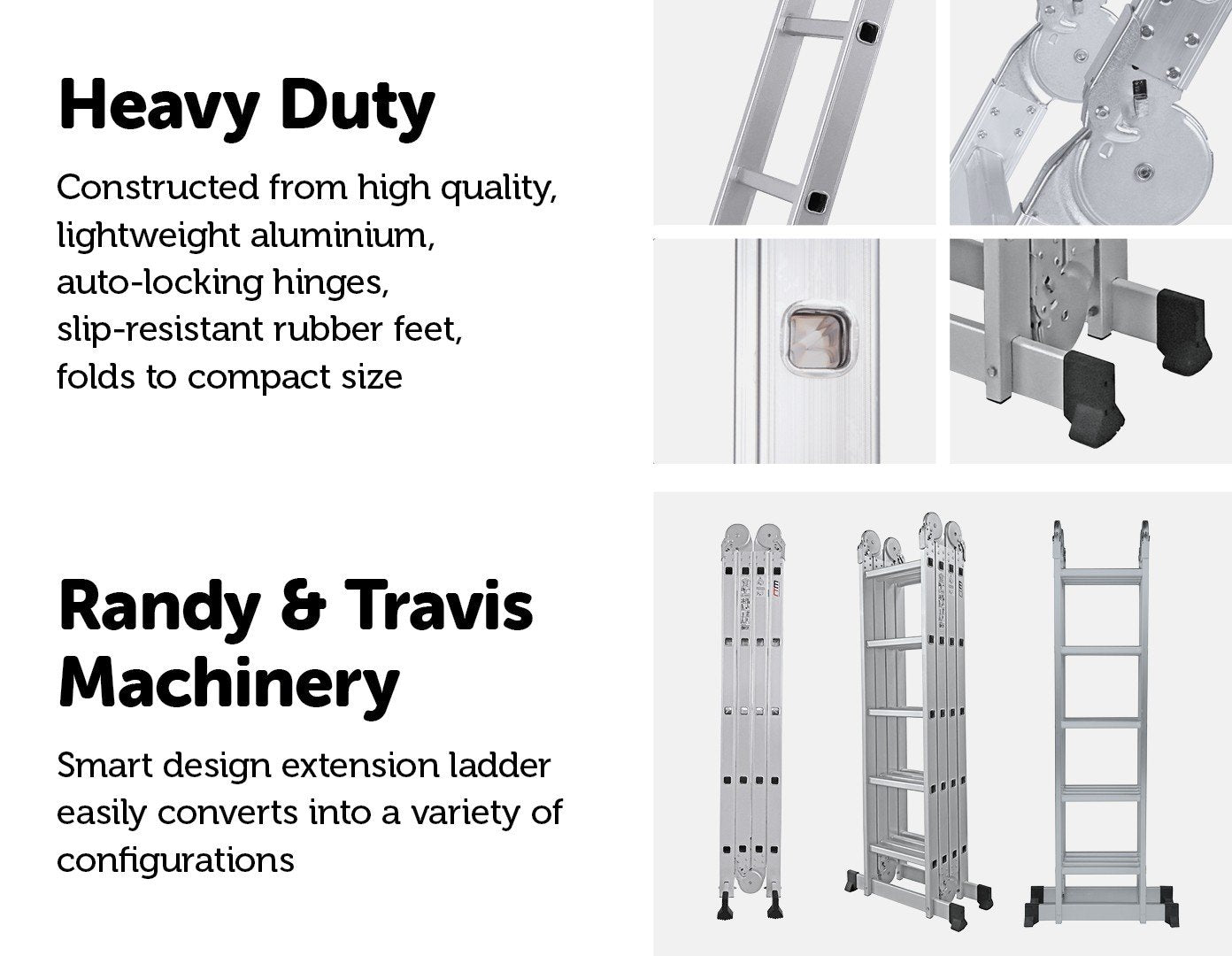 Tools 5.8m Multipurpose Ladder Aluminium