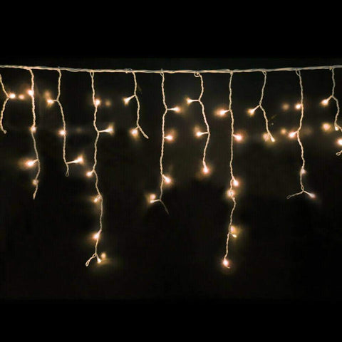 christmas 500 Led Curtain Fairy String Lights Warm White