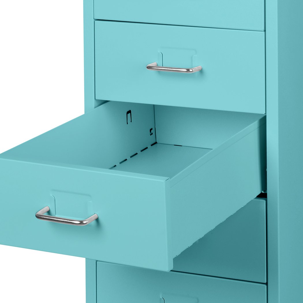 office & study 6 Drawer Metal Storage Cabinet-Blue