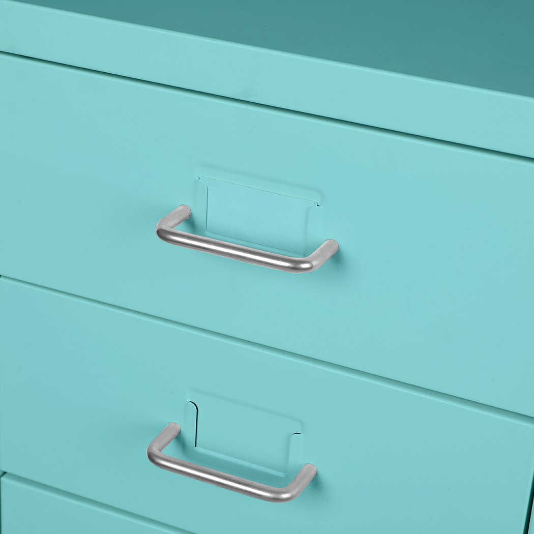 office & study 6 Drawer Metal Storage Cabinet-Blue