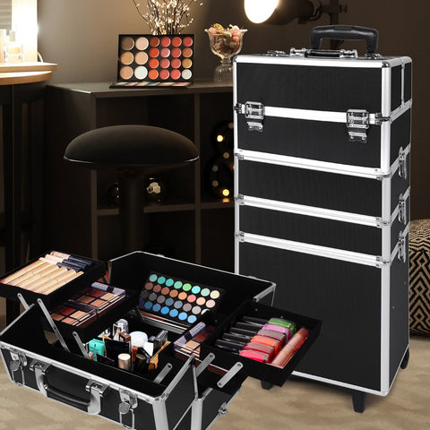 Beauty Products 7-In-1 Professional makeup trolley White