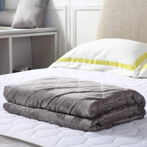 bedding 7Kg Anti Anxiety Weighted Blanket Grey Colour