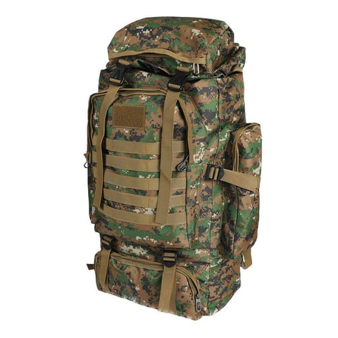 80L Military Tactical Backpack Hiking Camping Army Bag