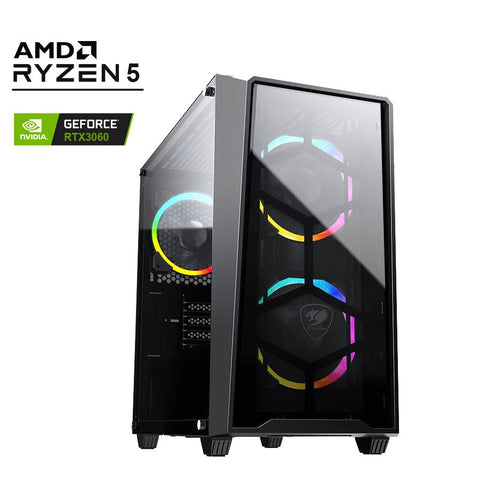 Extreme Gaming PC AMD Atomic Gaming PC Ryzen 5 5600X RTX3060 1TB SSD 16G