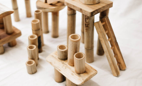 Bamboo Building Set 50 Pcs