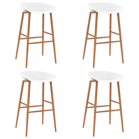 Bar Chairs 4 pcs White