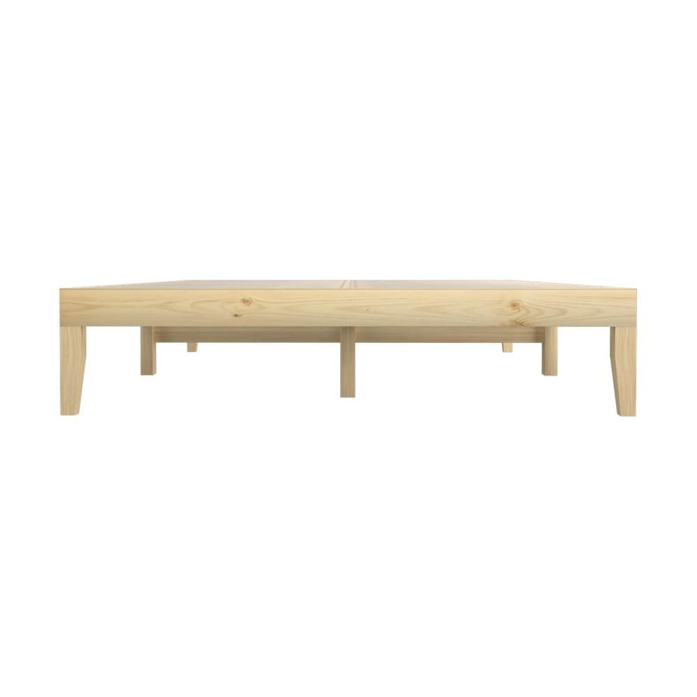 Bed Frame Double Size Wooden Timber Mattress Base Platform Furniture
