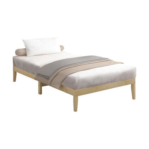 Bed Frame King Single Wooden Timber Mattress Base Bed Base Platform