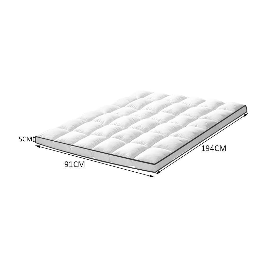 bedding Bedding Luxury Pillowtop Mattress Topper Mat Pad Protector Cover Single