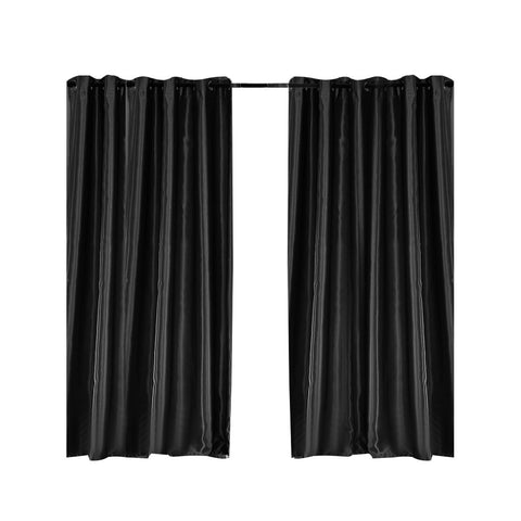 living room Bedroom Blockout Curtains Black 180CM x 213CM