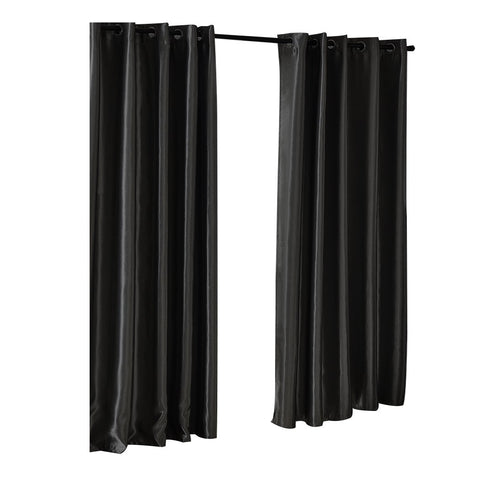 Bedroom Blockout Curtains Black 180CM x 213CM