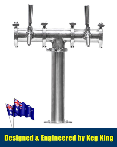 Beer Font Tower - Double Tap Modular Beer Font With Tap