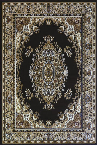 idropship table 6 Black traditional quality rug b17135/500