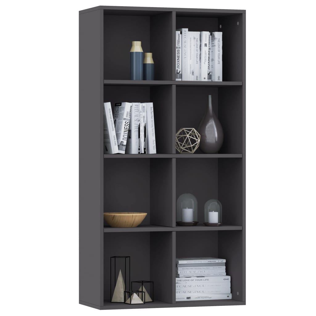 Book Cabinet/Sideboard Grey 66x30x130 cm Chipboard