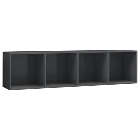 Book Cabinet/TV Cabinet High Gloss Grey