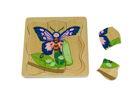 Butterfly Lifecycle 4 Layers Puzzle