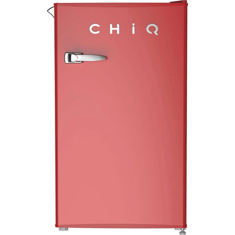 Chiq 90l retro style bar fridge (red)