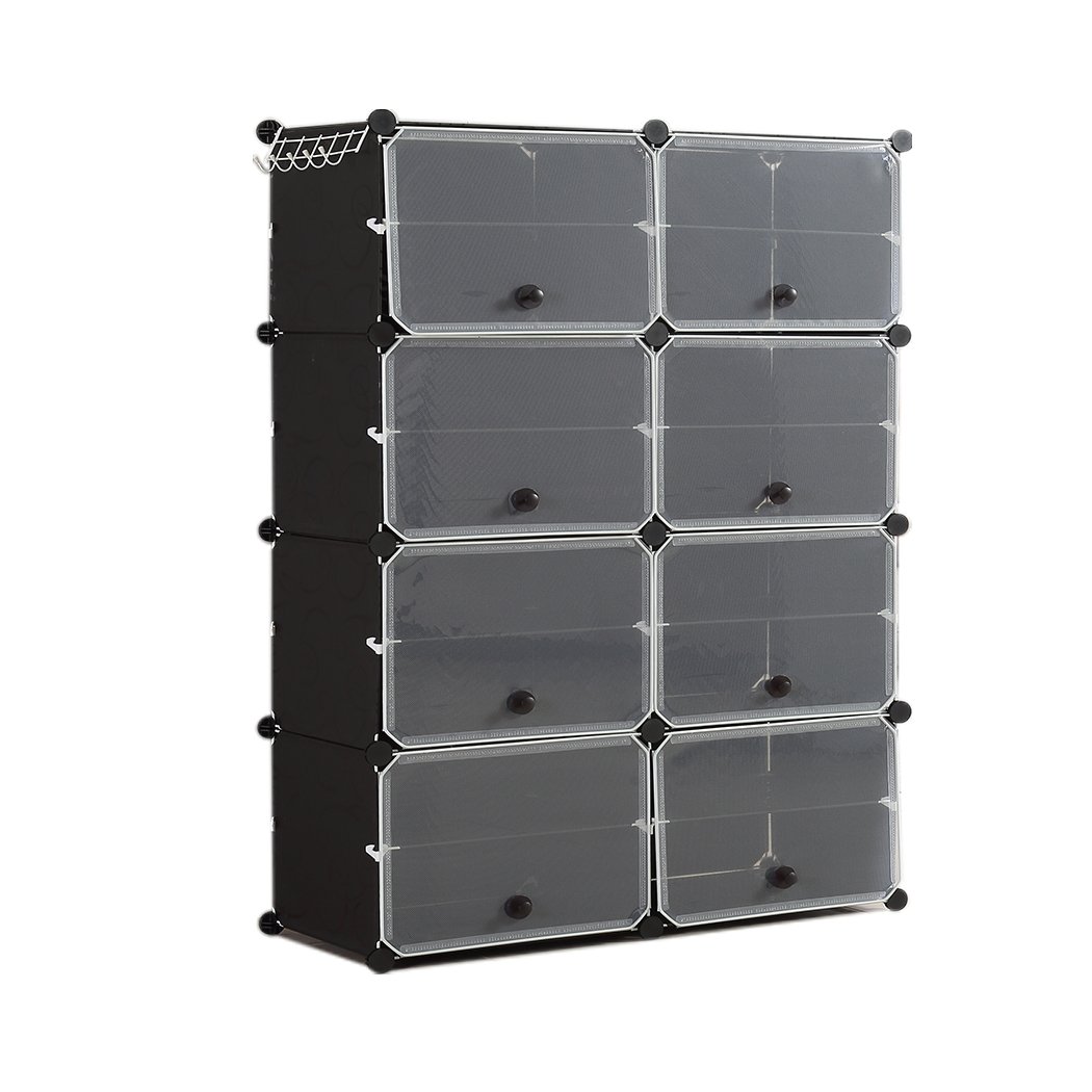 Bedroom Cube Cabinet Shoe Storage Cabinet 8 Tier