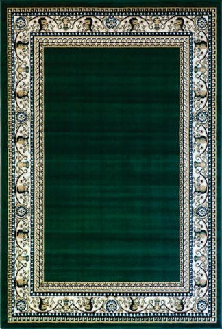 idropship table 6 Dark green traditional quality rug b171012/350