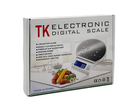 Digital Kitchen Scale Backlit Lcd Display Weighing Modes Tare Function Touch Screen