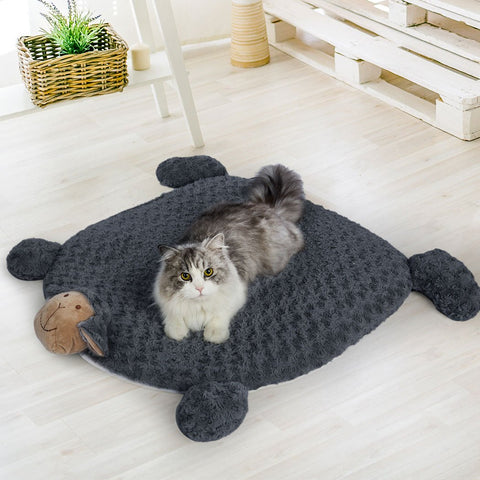 Pet Bed Dog squeaky toys cushion puppy kennel mat-charcoal