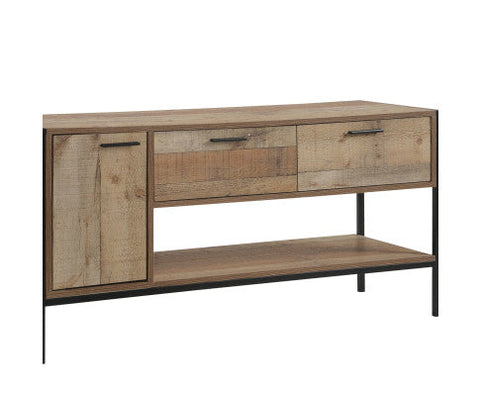 Oak Tv Cabinet With 2 Drawers