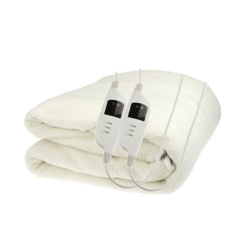Fleece 9 Level Heated Settings Electric Blanket - Queen