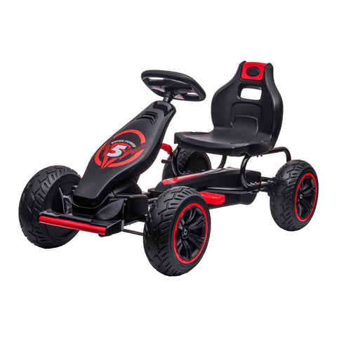 G18 Kids Ride On Pedal Powered Go Kart Racing Style - Red