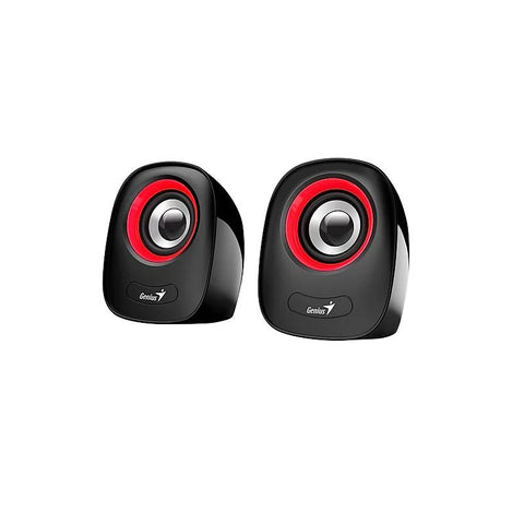 2.0 Speakers Genius SP-Q160 Red/Black 3.5mm 2.0 USB powered Speaker