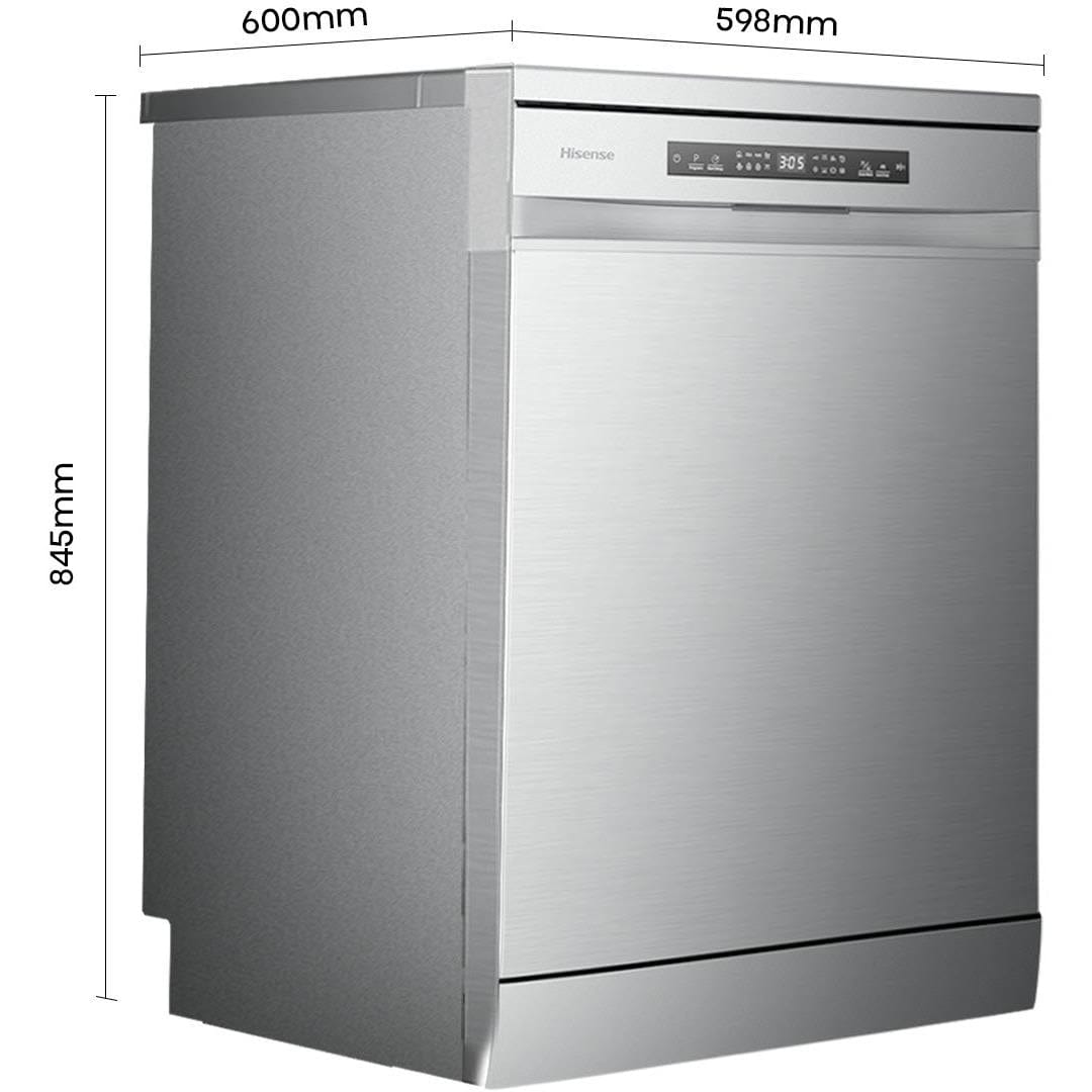 Hisense 14 Place Setting Freestanding Dishwasher (S/Less Steel)