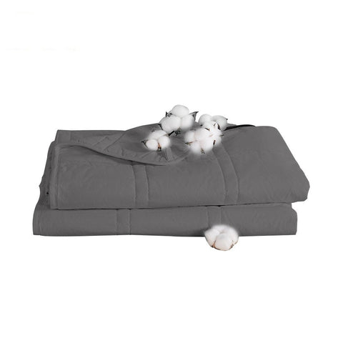 Bedding Hypoallergenic cotton cover Weighted Blanket 9KG Grey