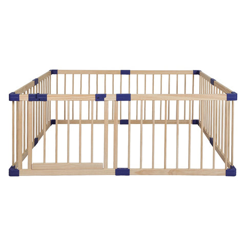 Kids Playpen Wooden Baby Safety Gate Fence Child Play Game Toy Security M
