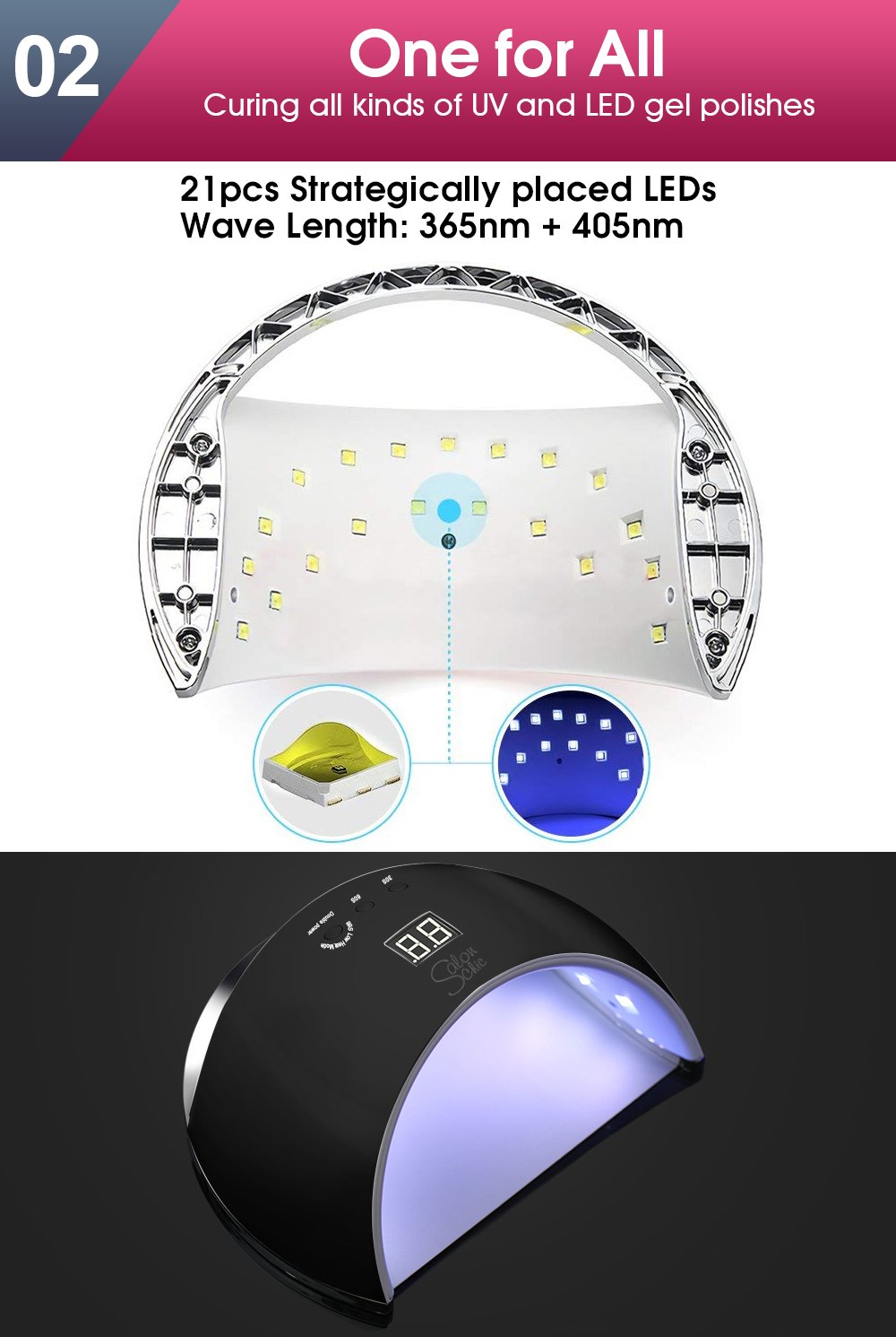beauty products Led Nail Lamp Polish Dryer Manicure Curing Sensor Light