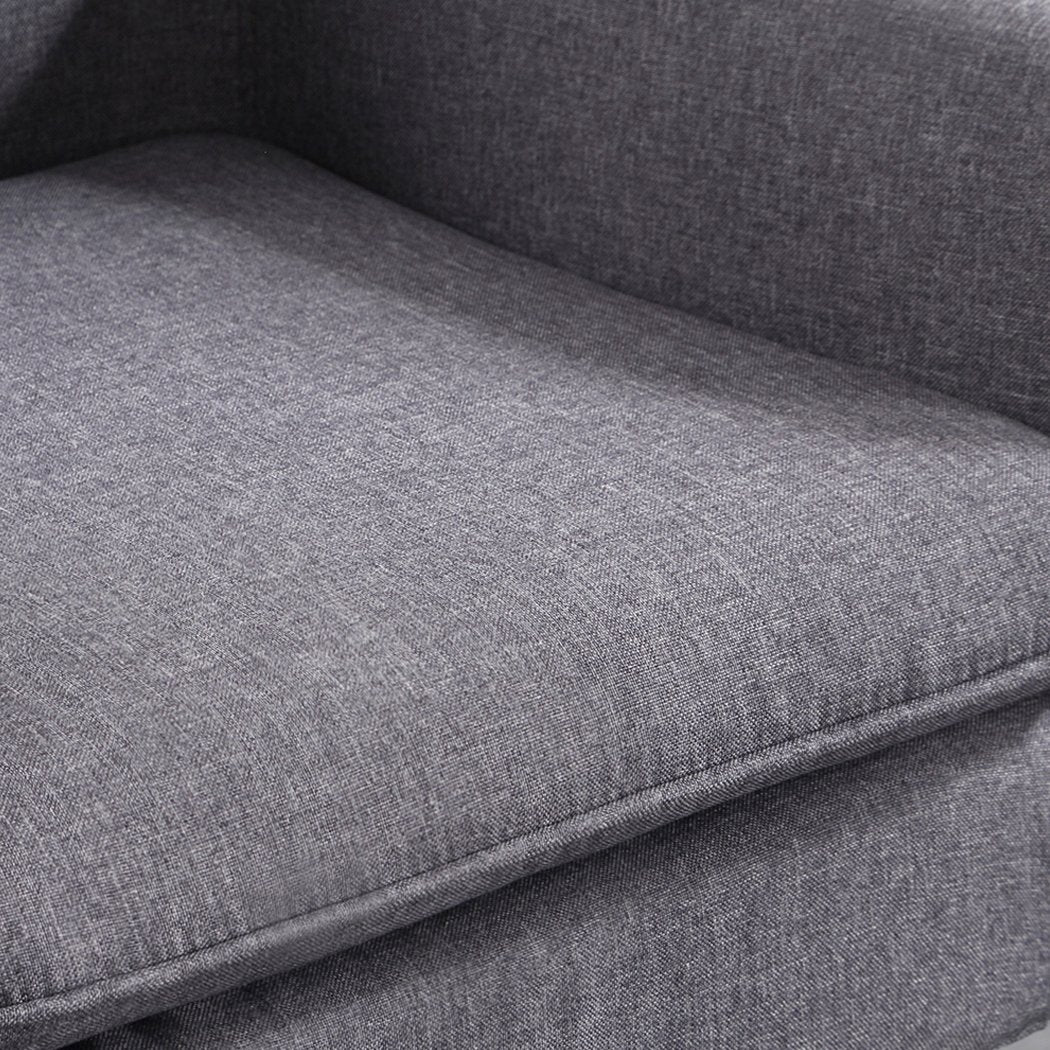 Armchair Luxury Upholstered Armchair-Grey