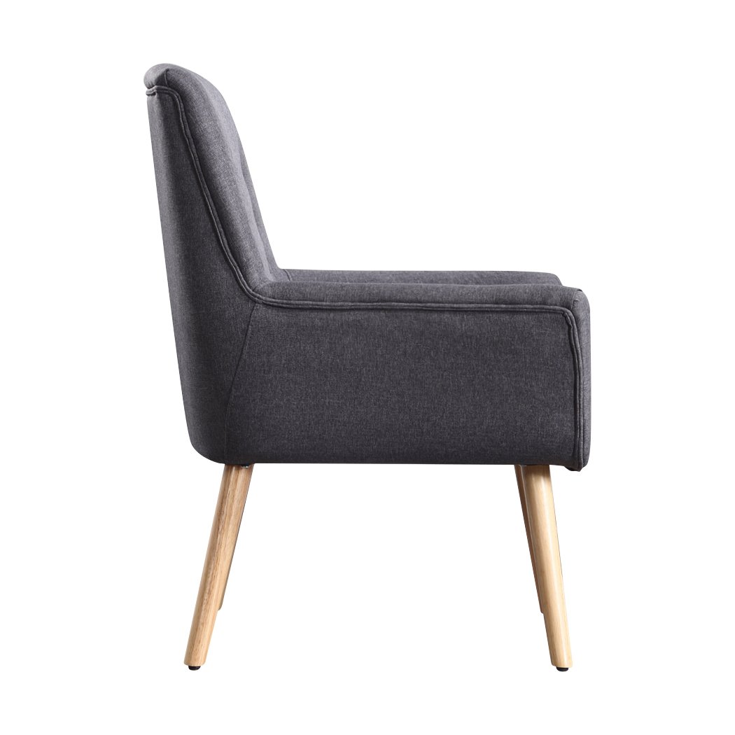 Armchair Luxury Upholstered Armchair-Grey