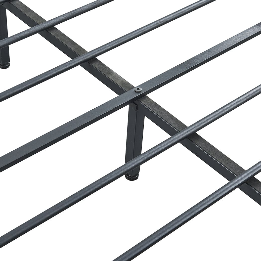 Metal Bed Frame Mattress Base Platform Wooden 4 Drawers Double