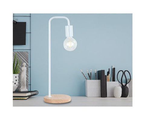 Modern Table lamp Desk Light Timber-White