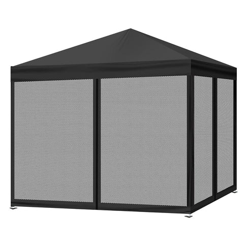 outdoor living Mountview Pop Up Camping Canopy Tent Gazebo Mesh Side Wall Screen House Black