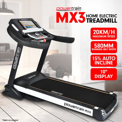 Mx3 treadmill performance home gym cardio