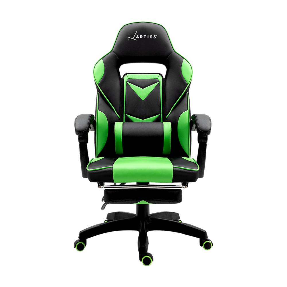 Fatherday-furniture Office Chair Computer Desk Gaming Chair Study Home Work Recliner Black Green