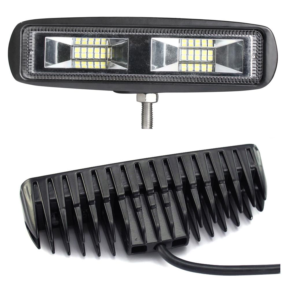 Fatherday-auto accessoirs Pair 6inch 20w LED Work Driving Light Bar Ultra Flood Beam Lamp Reverse Offroad